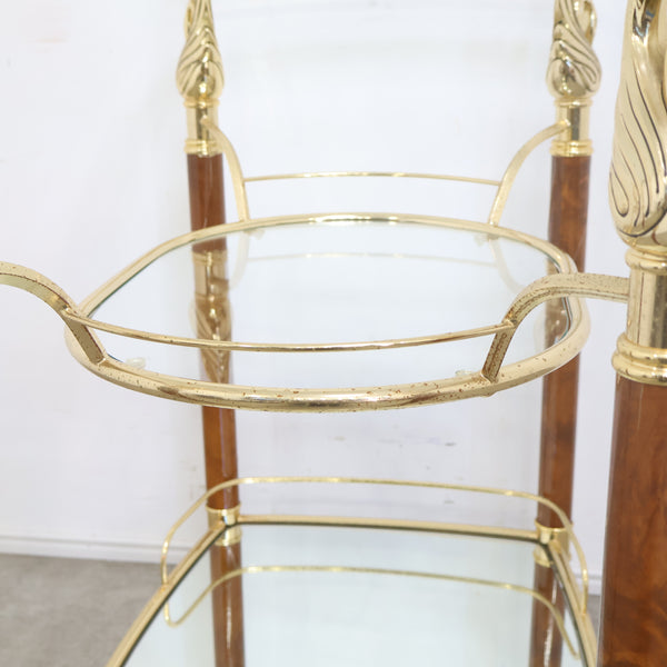 スワンモチーフのワゴン