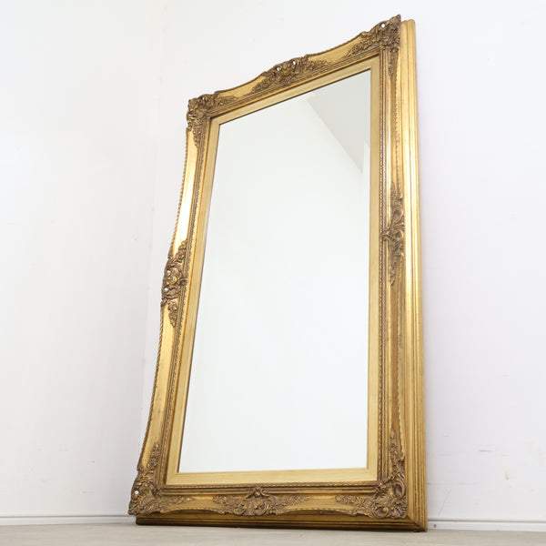 特大 約145×85cm ゴールドフレームのミラー