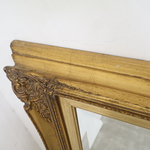 特大 約145×85cm ゴールドフレームのミラー