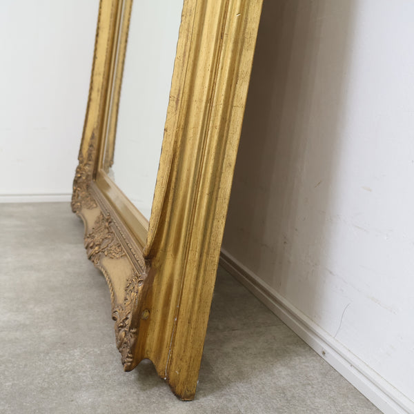 特大 約145×85cm ゴールドフレームのミラー