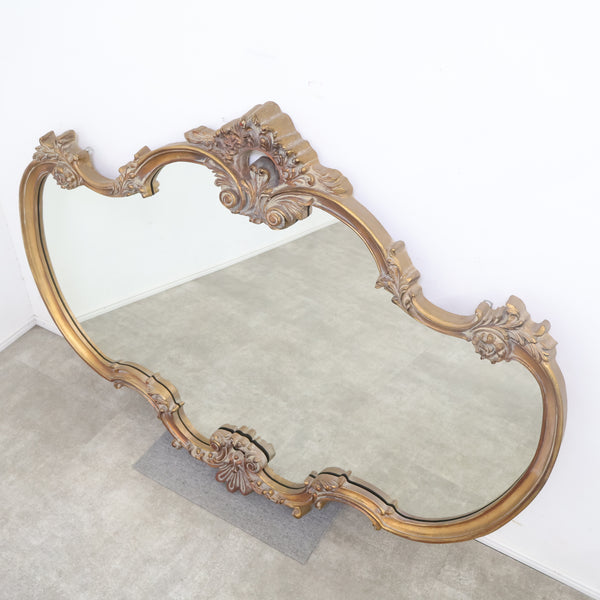 特大 約130×95cm ロココ調のウォールミラー