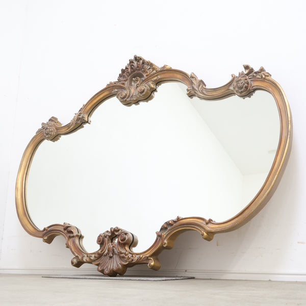 特大 約130×95cm ロココ調のウォールミラー