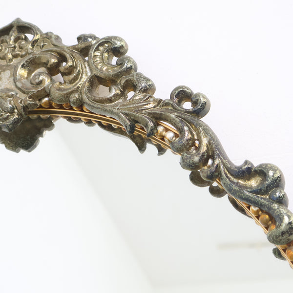 アイアンフレームのウォールミラー