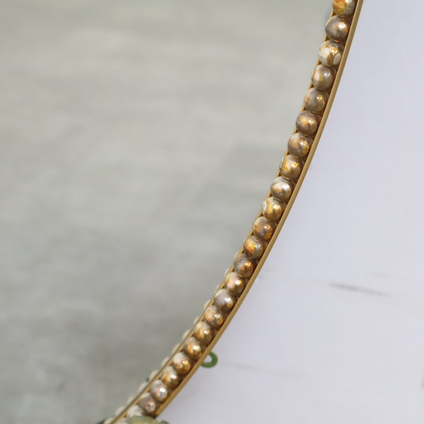 アイアンフレームのウォールミラー