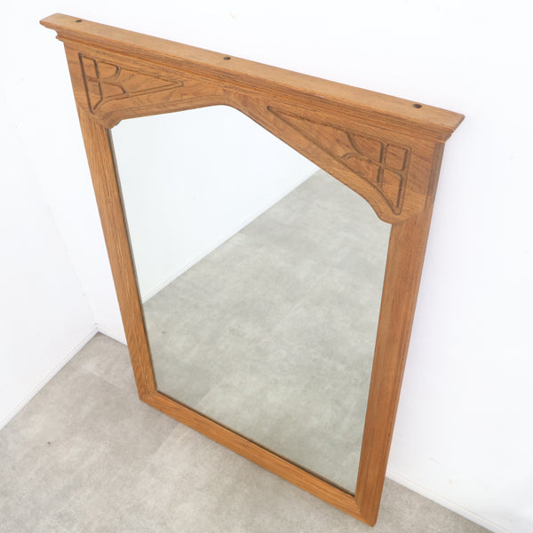 ヴィンテージ 木製フレームのウォールミラー