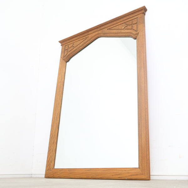 ヴィンテージ 木製フレームのウォールミラー