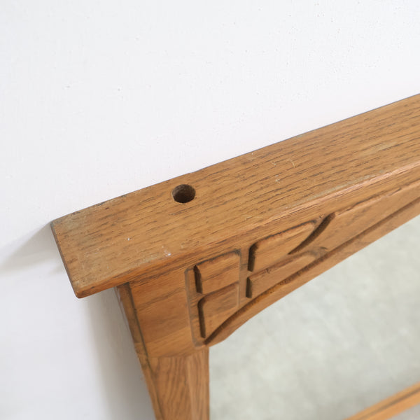 ヴィンテージ 木製フレームのウォールミラー