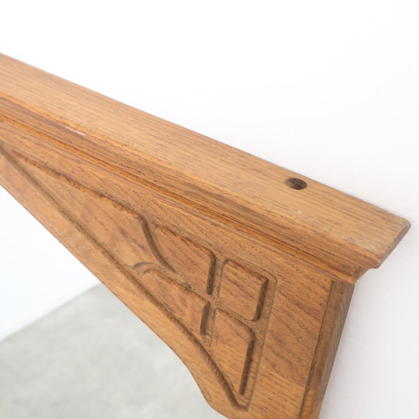 ヴィンテージ 木製フレームのウォールミラー