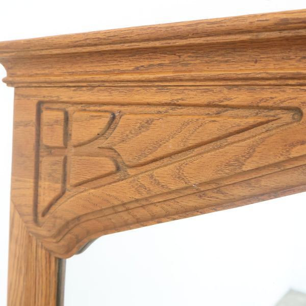 ヴィンテージ 木製フレームのウォールミラー