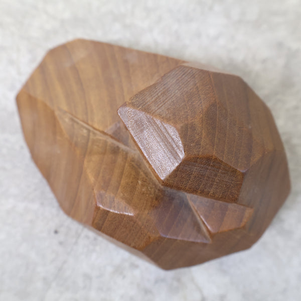 ヘタリ達磨の木彫り像