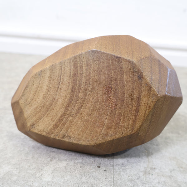 ヘタリ達磨の木彫り像