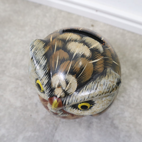 フクロウの貯金箱