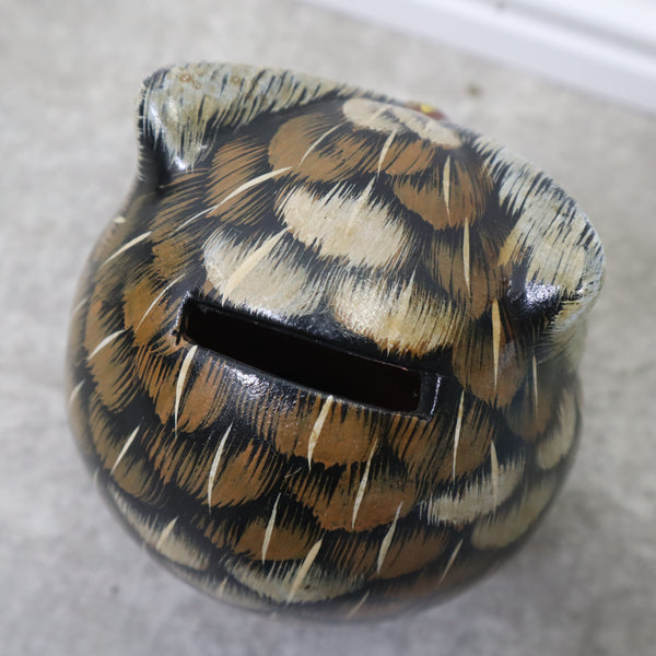 フクロウの貯金箱