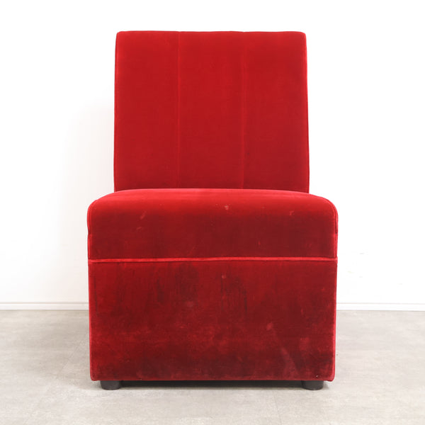 レトロなボックスソファ 1人掛け（ラウンジ・純喫茶）