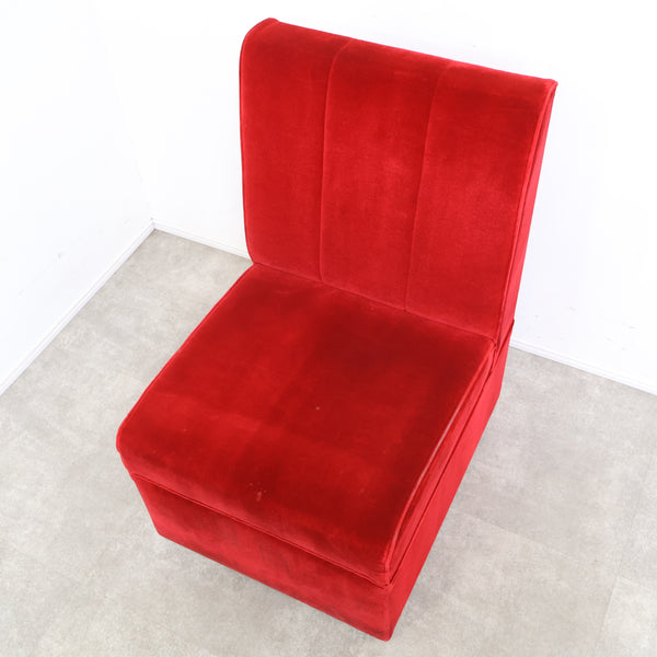 レトロなボックスソファ 1人掛け（ラウンジ・純喫茶）