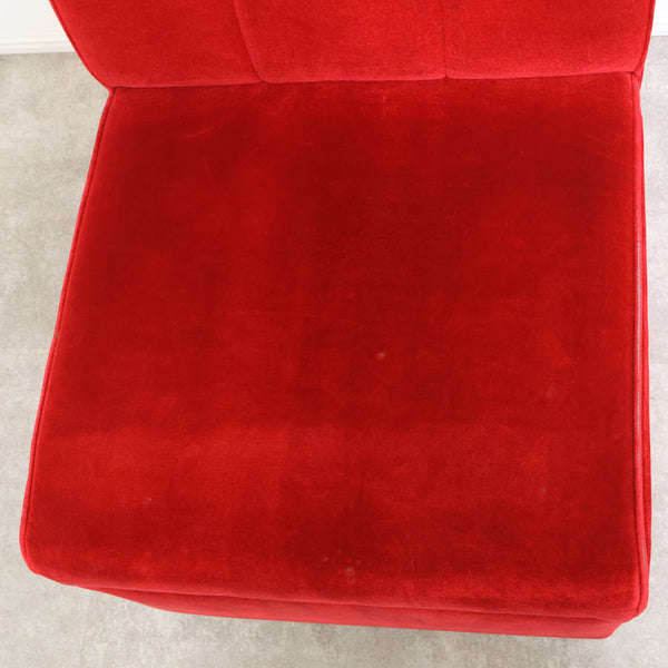 レトロなボックスソファ 1人掛け（ラウンジ・純喫茶）