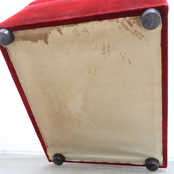 レトロなボックスソファ 1人掛け（ラウンジ・純喫茶）