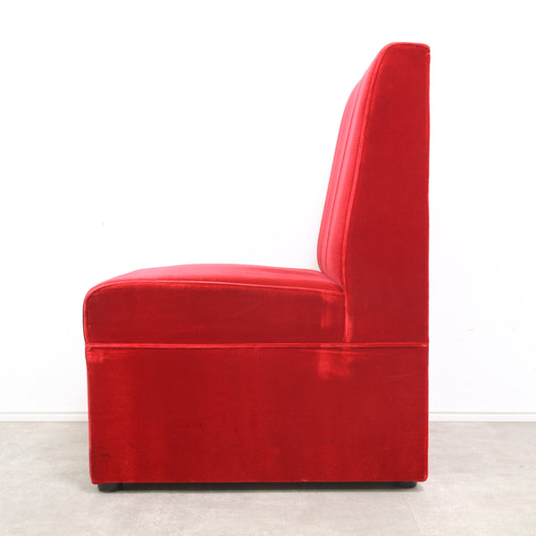 レトロなボックスソファ 1人掛け（ラウンジ・純喫茶）