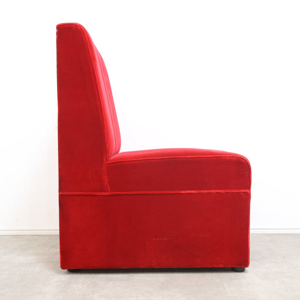 レトロなボックスソファ 1人掛け（ラウンジ・純喫茶）