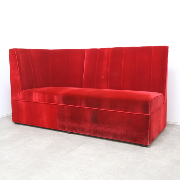 レトロなボックスソファ 2人掛けコーナータイプ（ラウンジ・純喫茶）①