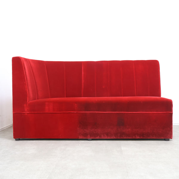 レトロなボックスソファ 2人掛けコーナータイプ（ラウンジ・純喫茶）①