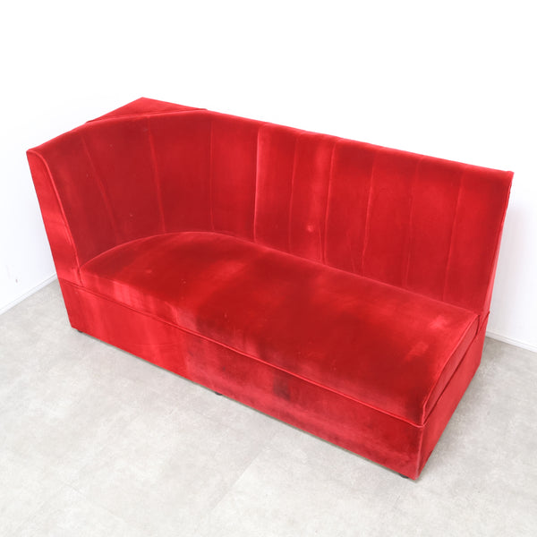 レトロなボックスソファ 2人掛けコーナータイプ（ラウンジ・純喫茶）①