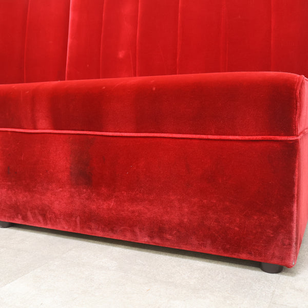 レトロなボックスソファ 2人掛けコーナータイプ（ラウンジ・純喫茶）①