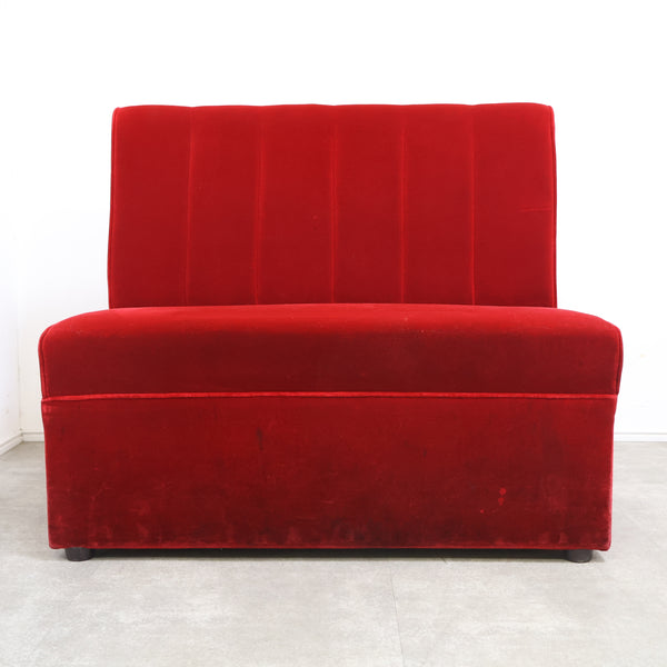 レトロなボックスソファ 2人掛け（ラウンジ・純喫茶）①