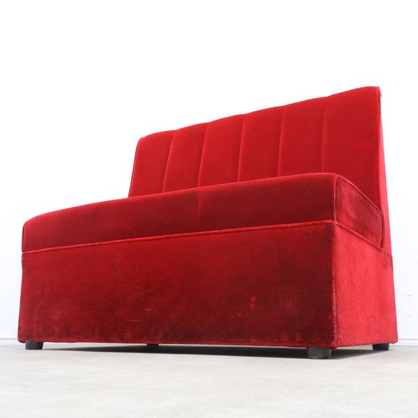 レトロなボックスソファ 2人掛け（ラウンジ・純喫茶）①