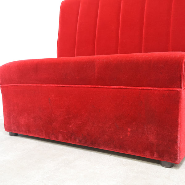 レトロなボックスソファ 2人掛け（ラウンジ・純喫茶）①