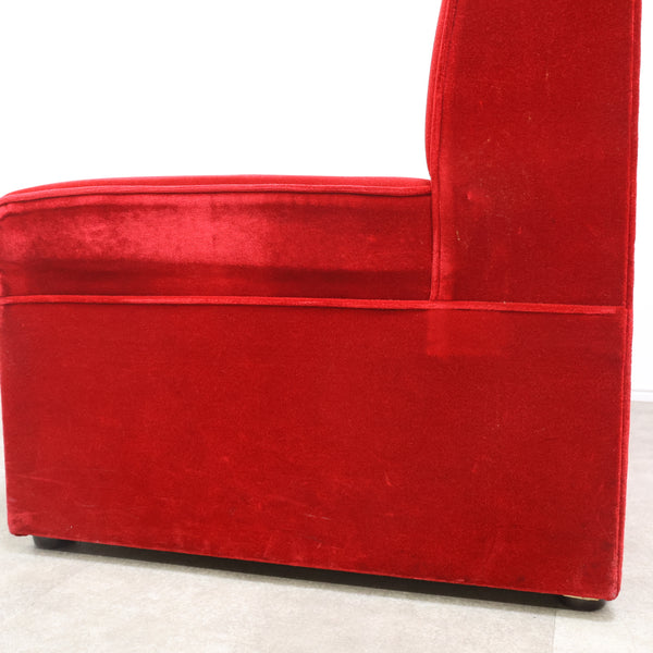 レトロなボックスソファ 2人掛け（ラウンジ・純喫茶）①