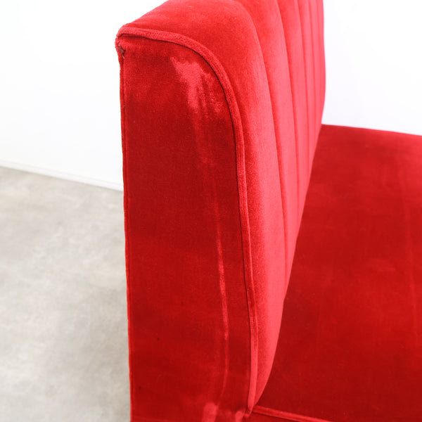 レトロなボックスソファ 2人掛け（ラウンジ・純喫茶）①