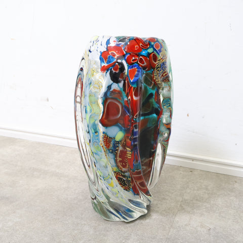 アートガラスのフラワーベース・オブジェ