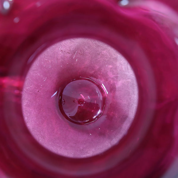 北一硝子/淡いローズピンクのフラワーベース・花瓶