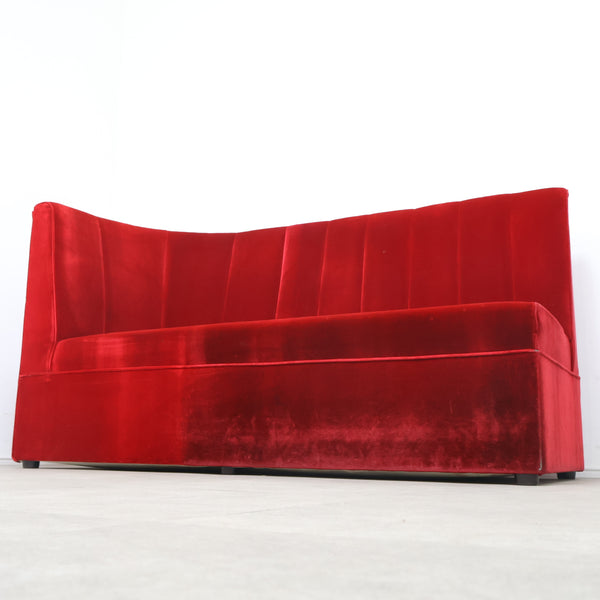 レトロなボックスソファ 2人掛けコーナータイプ（ラウンジ・純喫茶）②