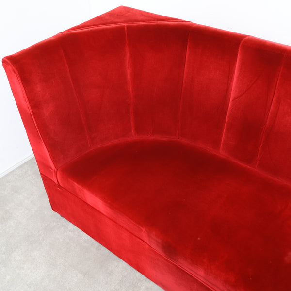 レトロなボックスソファ 2人掛けコーナータイプ（ラウンジ・純喫茶）②