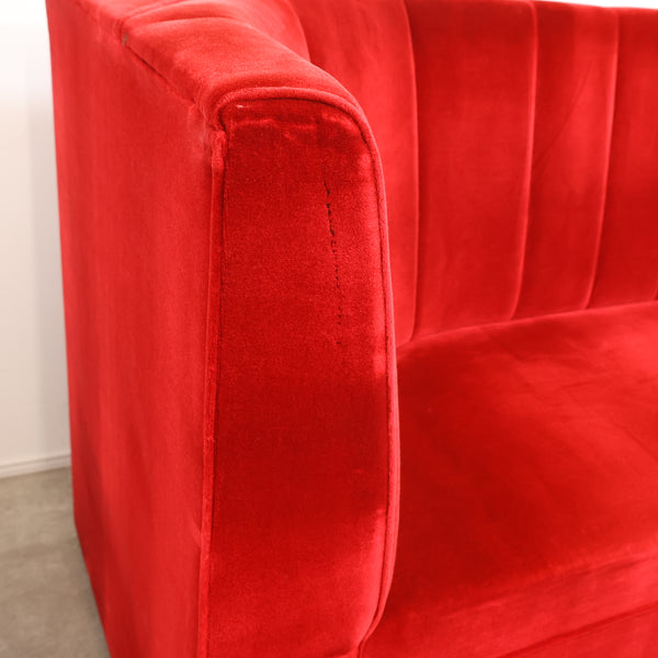 レトロなボックスソファ 2人掛けコーナータイプ（ラウンジ・純喫茶）②