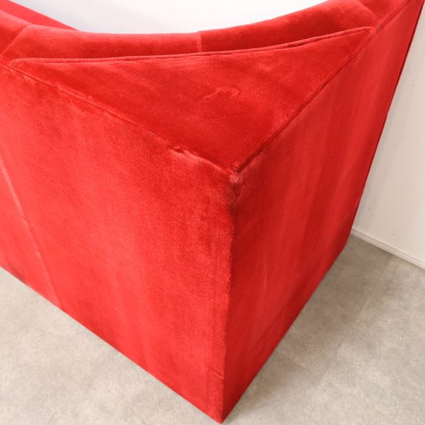 レトロなボックスソファ 2人掛けコーナータイプ（ラウンジ・純喫茶）②