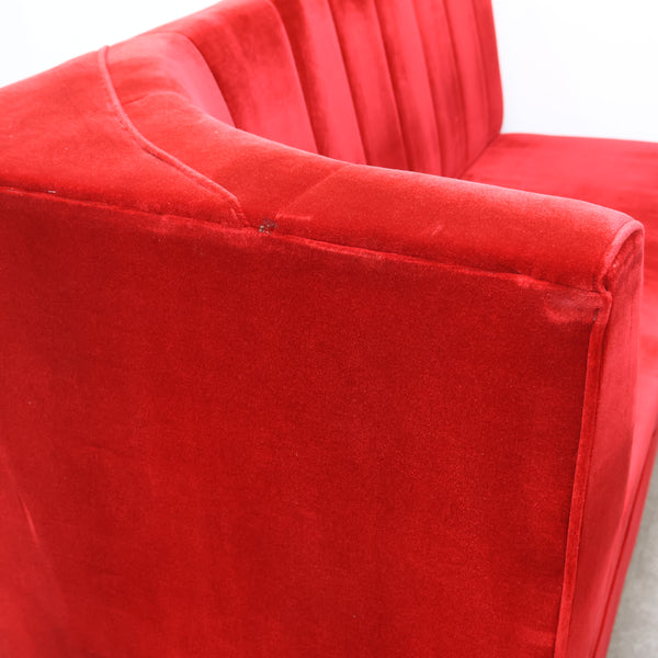 レトロなボックスソファ 2人掛けコーナータイプ（ラウンジ・純喫茶）②