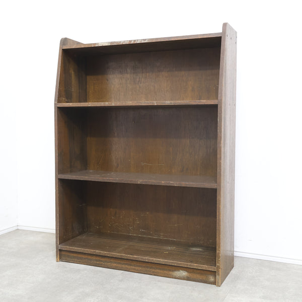 古い木製本棚・ブックシェルフ