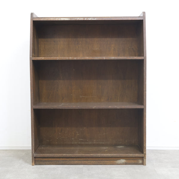 古い木製本棚・ブックシェルフ