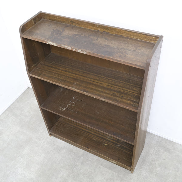 古い木製本棚・ブックシェルフ