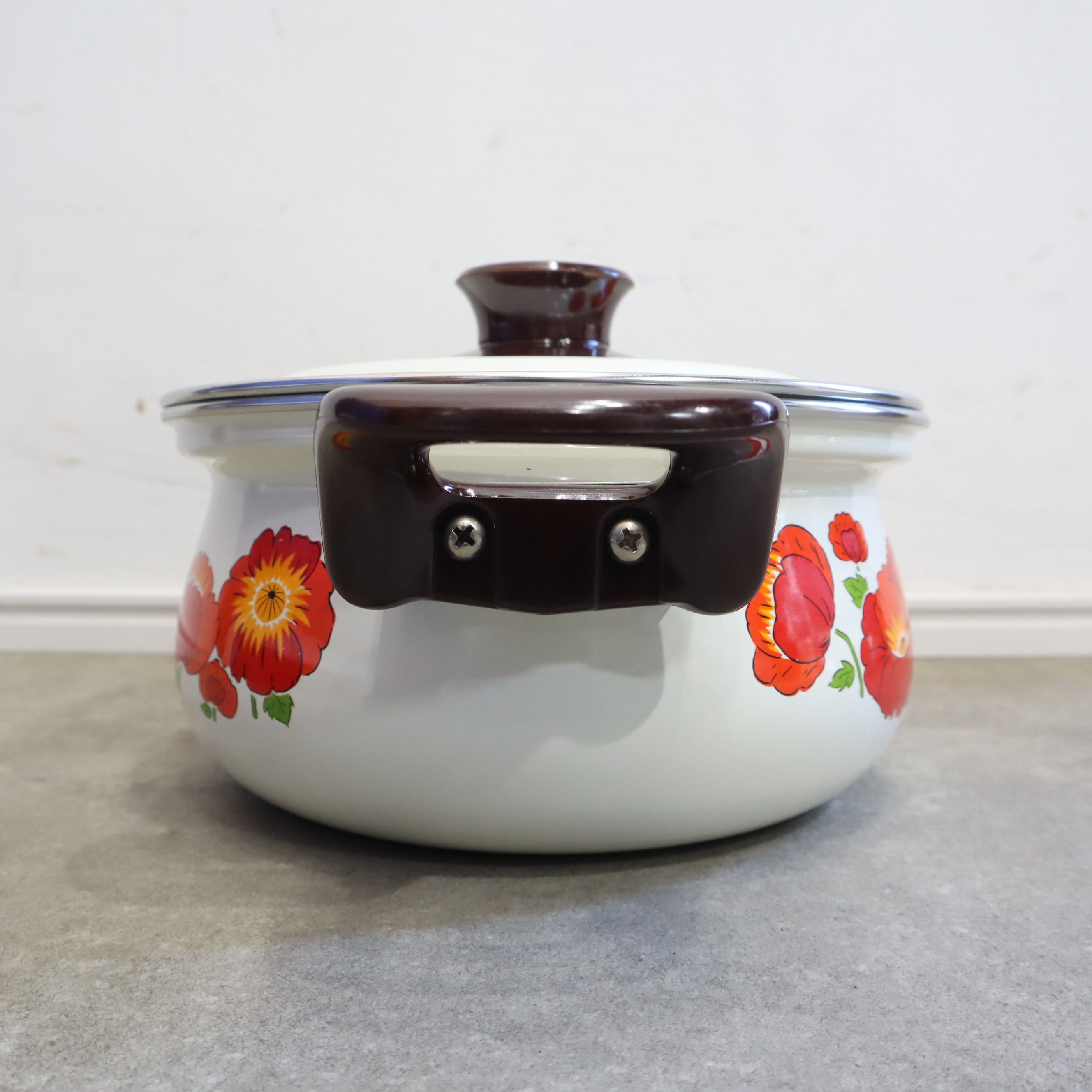 Riess 花柄ホーロー鍋 オーストリア製　限定デザイン Riess 花柄ホーロー鍋 オーストリア製 限定デザイン Riess 花柄