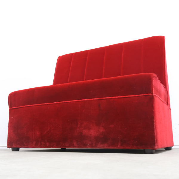 レトロなボックスソファ 2人掛け（ラウンジ・純喫茶）③