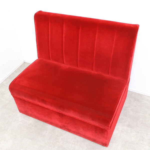 レトロなボックスソファ 2人掛け（ラウンジ・純喫茶）④