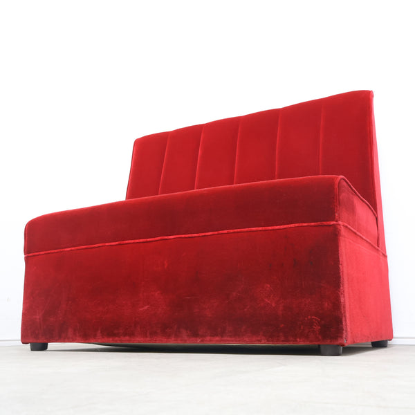 レトロなボックスソファ 2人掛け（ラウンジ・純喫茶）④