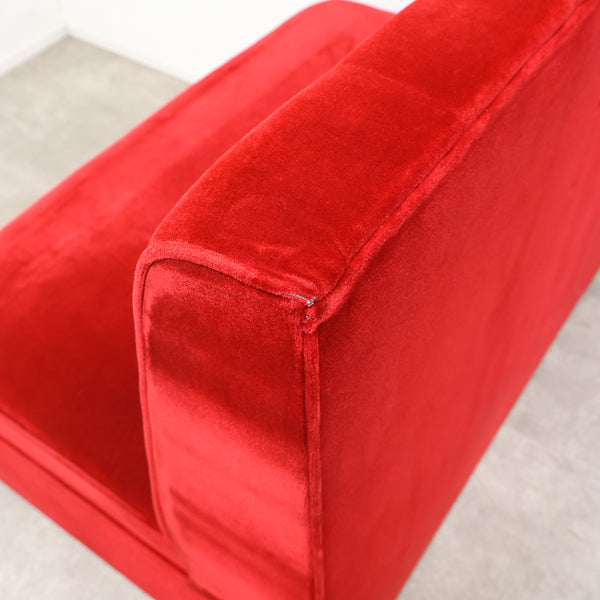 レトロなボックスソファ 2人掛け（ラウンジ・純喫茶）④