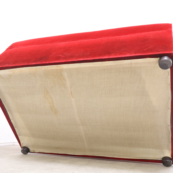 レトロなボックスソファ 2人掛け（ラウンジ・純喫茶）⑤