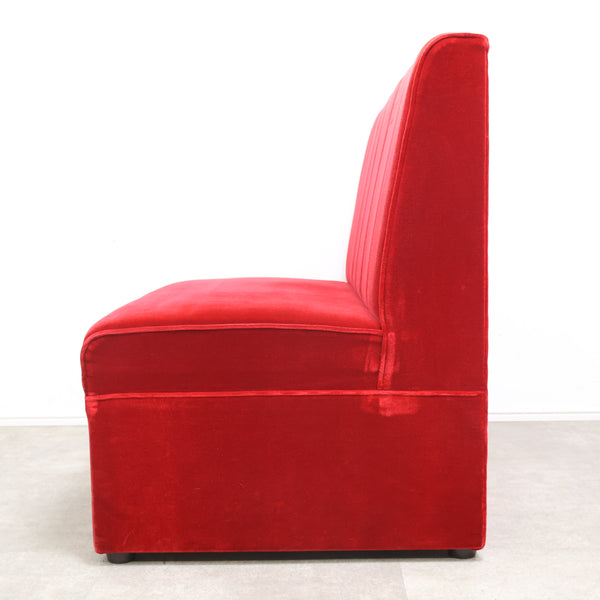 レトロなボックスソファ 2人掛け（ラウンジ・純喫茶）⑤