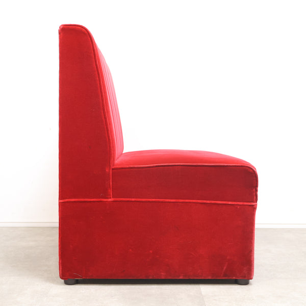 レトロなボックスソファ 2人掛け（ラウンジ・純喫茶）⑤